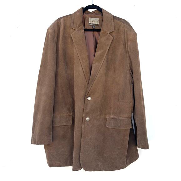 Cabela’s Men’s Leather Vintage Suede Work Jacket Tan Size 50 Big Tall - Picture 2 of 9